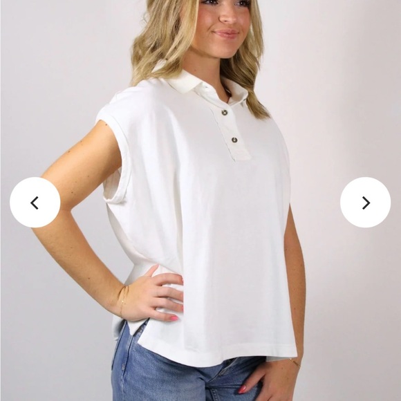 Free People Tops - 🔥🆕🔥 free people keep on polo
